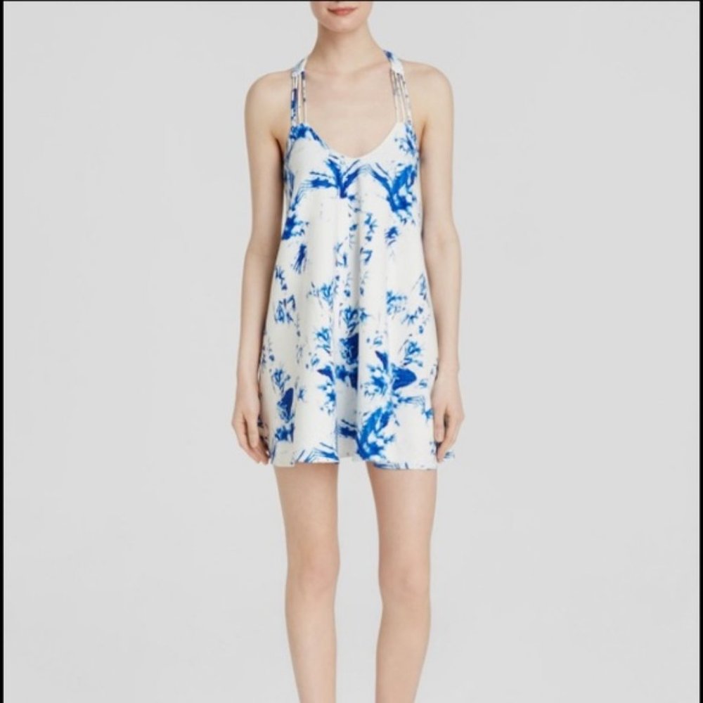 Lucy Paris | Bloomingdale's Exclusive Blue & White Tie Dye Strappy Dress | S: M